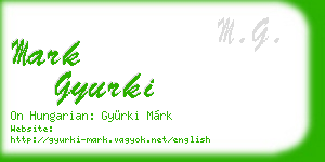 mark gyurki business card