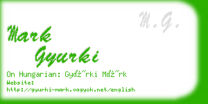 mark gyurki business card